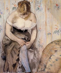 The Garter by Édouard Manet